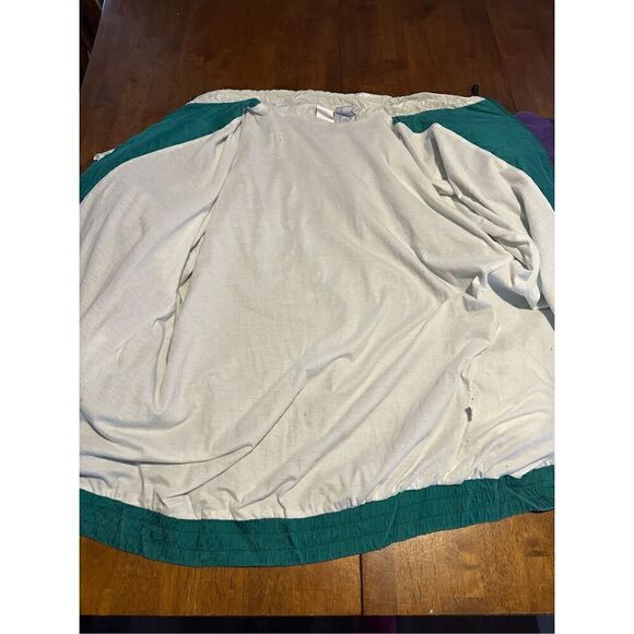 Vintage 90s Mens 100% Silk Color-block Windbreaker Bomber Full Zip Jacket Sz XL - Picture 6 of 8